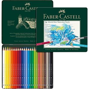 Crayons aquarellables Faber-Castell 117524 Albrecht Dürer étui métal de 24