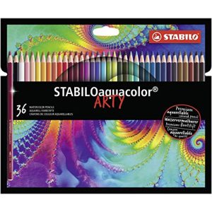 Akvarellblyanter STABILO akvarellfarget blyant, aquacolor ARTY, pakke med 36 stk.