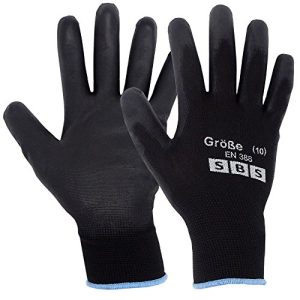 Work gloves SBS nylon gloves, 12 pairs, size 10