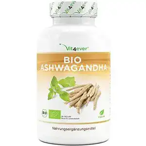 Ashwagandha vit4ever original bio 365 kapseln hochdosiert