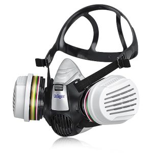 Máscara respiratória Dräger X-plore 3300 para trabalhos químicos