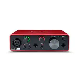 Audio interface focusrite scarlett solo 3 gen usb bundle