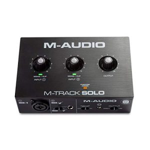 Interface de áudio M-Audio M-Track Solo, interface de áudio USB
