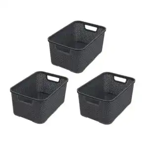 Aufbewahrungsbox branq home essential kunststoff korb rattan