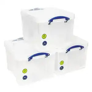 Aufbewahrungsbox really useful 3er pack farblos
