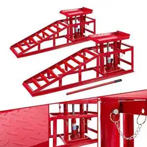 Auffahrrampe arebos xxl pkw hebebuehne 245 mm auffahrbreite