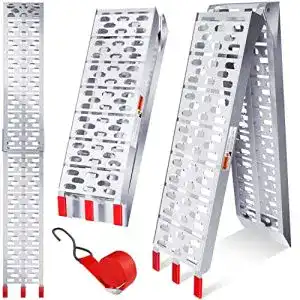Auffahrrampe masko 340 kg faltbare alu verladerampe
