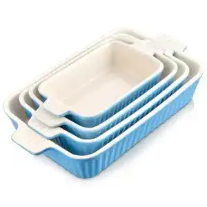 Auflaufform malacasa serie bake bake 4 teiliges set ofenform