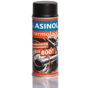 Avtrekksmaling ASINOL sort 800°, matt spray 400 ml