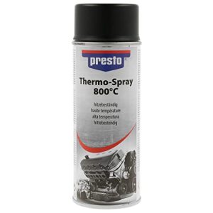 Udstødningsmaling Presto 428726 termisk spray sort 800°C 400 ml