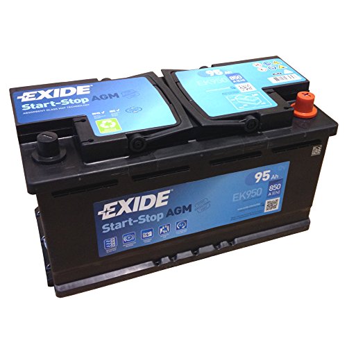 Autobatterie Exide AGM Start-Stopp-Batterie EK 950 EN (A): 850 - autobatterie exide agm start stopp batterie ek 950 en a 850