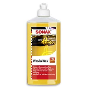 Araba şampuanı SONAX Wash+Wax (500 ml) iyice