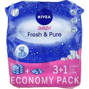 Baby feuchttuecher nivea babywipes pure fresh 63 4 pack