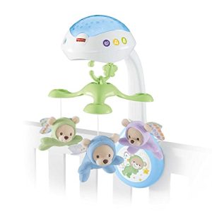 Mobile pour bébé Fisher-Price CDN41, mobile ours de rêve 3 en 1