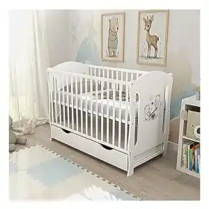 Babybett baby delux 60x120 kinderbett umbaubar juniorbett