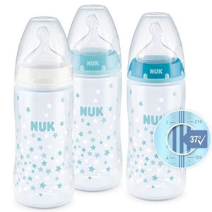 Sutteflasker NUK First Choice, 3 flasker, temperaturkontrol