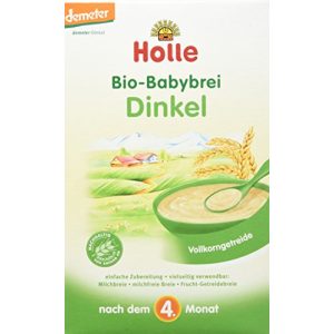 Papilla para bebés Holle, papilla orgánica para bebés, espelta, 3 x 250 g