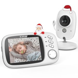 Monitor de bebê com câmera BOIFUN, monitor de bebê VOX, bebê com visão noturna