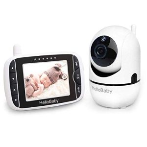 Monitor de bebê com câmera HelloBaby com controle remoto pan-tilt-zoom