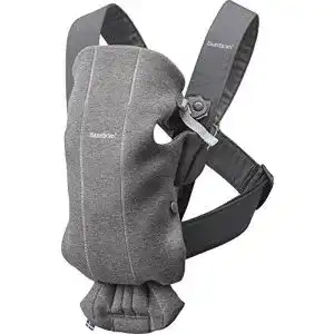 Babytrage babybjoern mini 3d jersey dunkelgrau