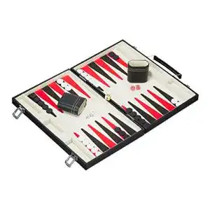 Backgammon relaxdays 10023503 koffer hochwertiges set