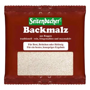 Malt de boulangerie Seitenbacher, 100 % seigle, finement moulu, actif enzymatique
