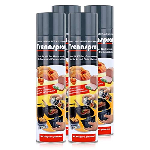 Baking release spray boyens release spray set of 4 spray cans with 600 ml