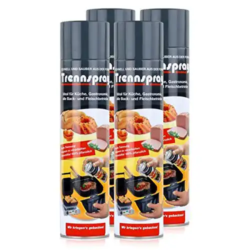 Backtrennspray Boyens 4er Set mit 600 ml Spraydosen für Antihaftbeschichtung