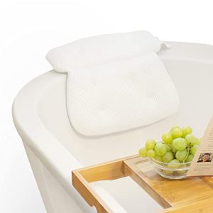 Navaris flat bathtub cushion made of mesh, bathtub cushion