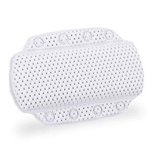 Bath pillow Relaxdays, bath pillow with suction cups, spa