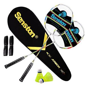 Badmintonschläger Senston Graphit Badminton Set Carbon Profi