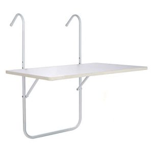 Balkonhængebord Spetebo altanbord foldbart 60×40 cm hvid