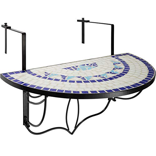 Table suspendue de balcon tectake 800570 pliable