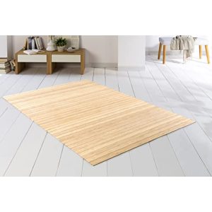 Tappeto in bambù DE-COmmerce SOLID Pure 40×60 cm extra largo