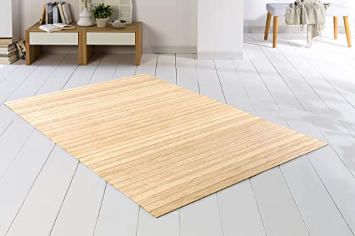 Bambusteppich DE-COmmerce SOLID Pure 40×60 cm extra breit