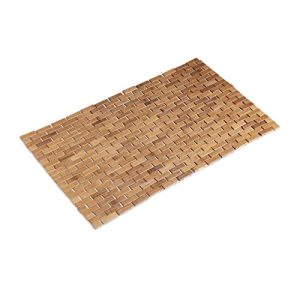 Relaxdays bambusz szőnyeg, 50 x 80 cm, natúr bambusz szőnyeg