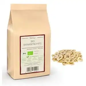 Bananenchips kamelur 1kg bio knusprige trockenfruechte