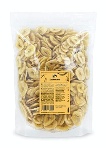 Bananenchips KoRo, 1 kg Vorteilspack, ohne Zuckerzusatz