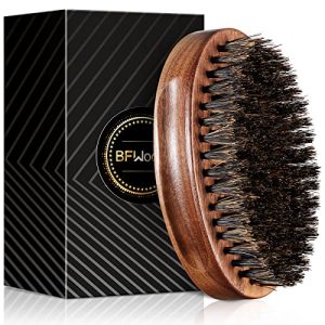 Cepillo para barba BFWood de cerdas de jabalí - madera negra