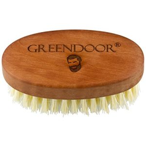 Brosse à barbe GREENDOOR VEGANE grande, bois de poirier 90 x 50 mm