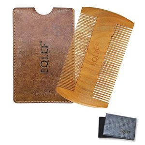 Beard comb EQLEF ® Beard wooden comb, non-static