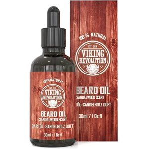 Viking Revolution skægolie – 30 ml – Sandeltræ Duft – Herre