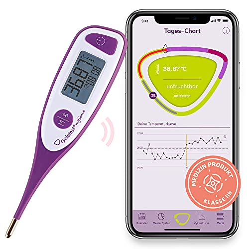 Basal thermometer Cyclotest mySense Bluetooth incl. app
