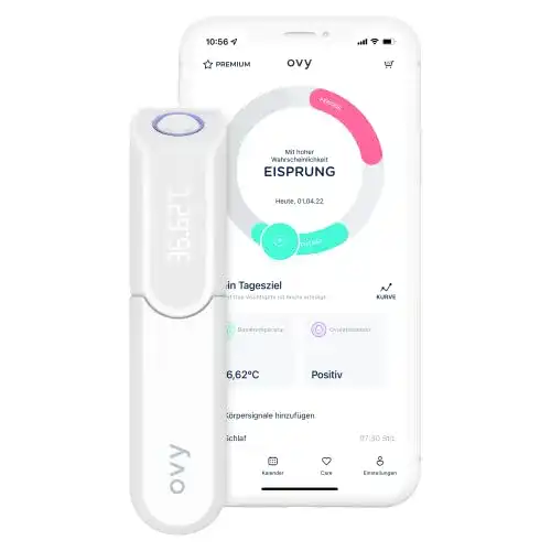 Basalthermometer Ovy Bluetooth für Zykluskontrolle