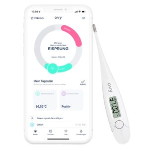 Termometro basale Ovy ® per il controllo del ciclo, misuratore dell'ovulazione