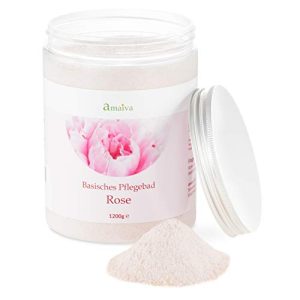Banho alcalino amaiva produtos naturais rosa 1.200g sal de banho alcalino