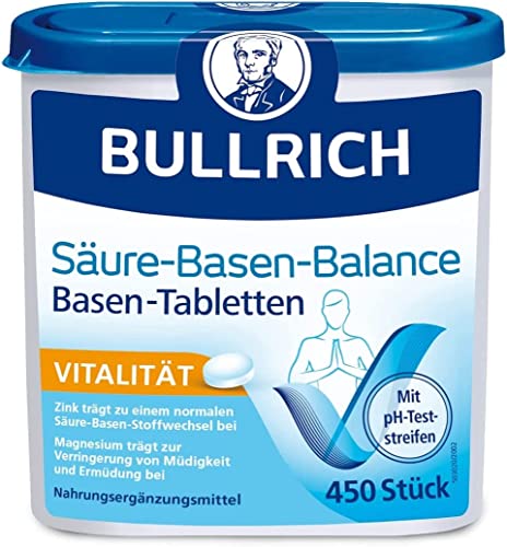 Base tabletas BULLRICH equilibrio ácido-base 450 piezas con zinc