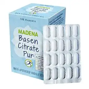 Basentabletten madena basencitrate pur 180 kapseln