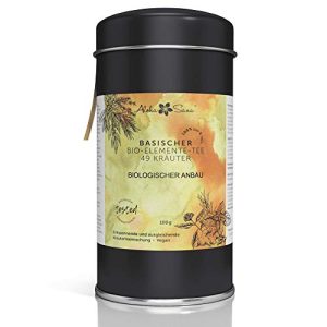 Té base Aloha Sana, orgánico de 49 hierbas (suelto) 100 g de té de hierbas
