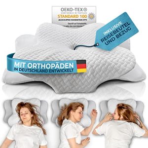 Stomach sleeper pillow Glückstoff ® orthopedic pillow